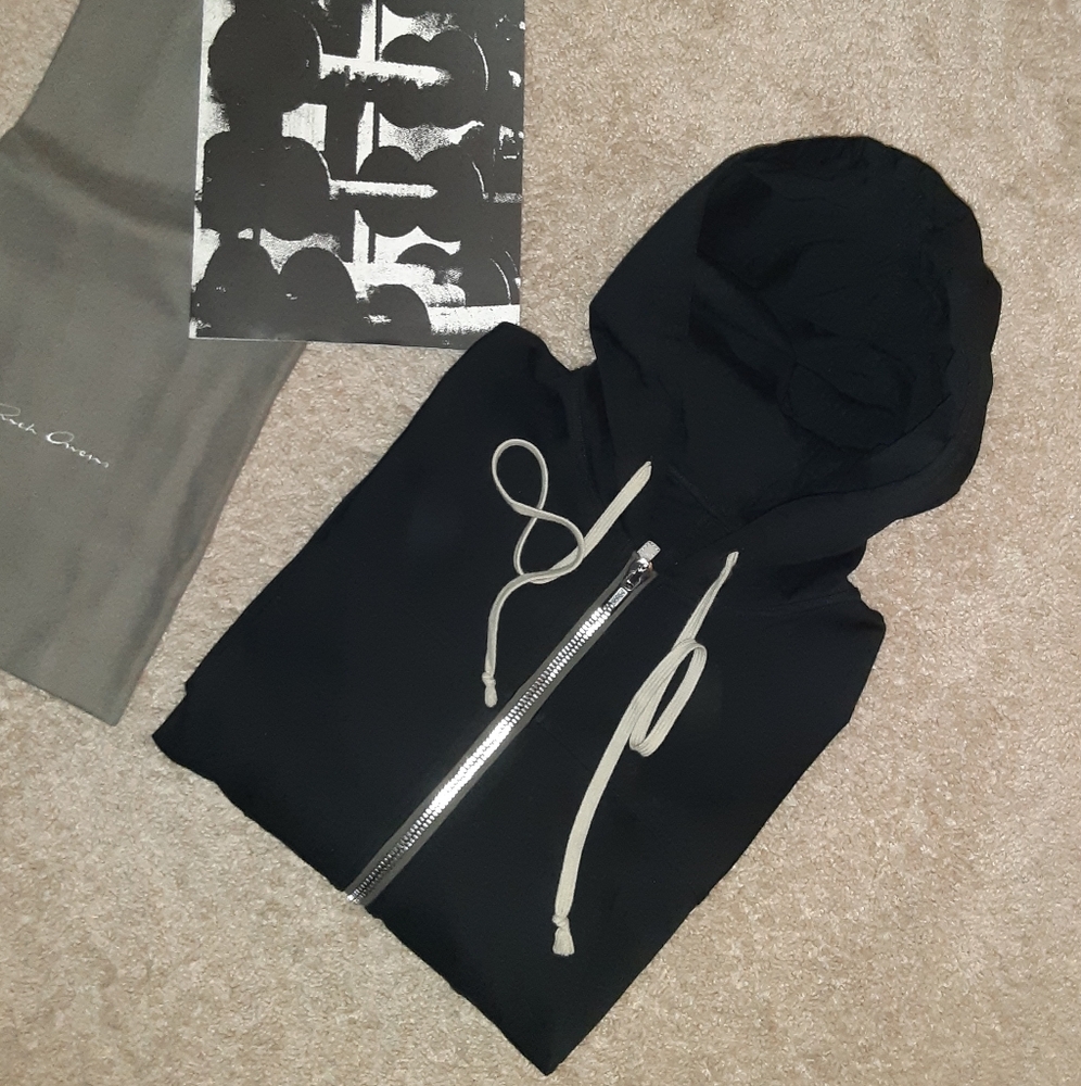 MEN'S RICK OWENS FW22 ZIPPED HOODIE